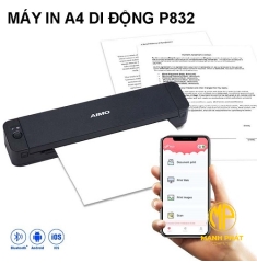Máy In Khổ A4 Di Động Aimo P832 (A4, USB-C, Bluetooth, Pin 2,000mAh)