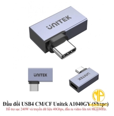 Đầu đổi Type-C - Type-C OTG CM/CF Unitek A1040GY (Shape)