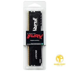 Ram PC KF432C16BB/8| Kingston Fury 8GB 3200MHz DDR4 CL16 DIMM Beast Black