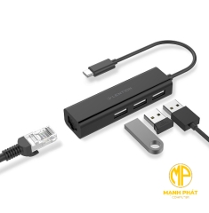 Bộ chuyển đổi USB-C 4 trong 1 Lention UC-USB2.0