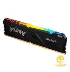 Ram Kingston 8GB 3200MT/s DDR4 CL16 DIMM FURY Beast RGB (KF432C16BB2A/8WP)