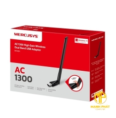USB Wi-Fi AC1300 Độ Lợi Cao Hai Băng Tần Mercusys MA30H 