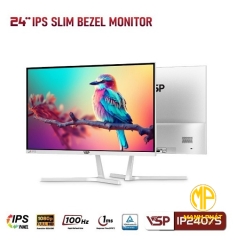 Màn hình Gaming VSP IP2407S trắng 23.8 inch Full HD IPS 100Hz 5ms phẳng