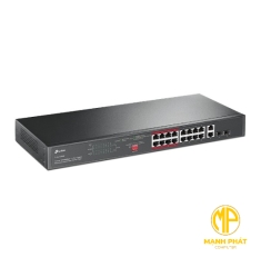 TP-LINK TL-SL1218MP 16-Port 10/100Mbps + 2-Port Gigabit Unmanaged PoE Switch
