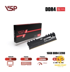 Bộ nhớ Ram máy tính để bàn VSP CL16 DDR4 PC (16GB/3200MHz)