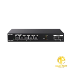 Bộ chuyển mạch Ethernet 2.5G 5 cổng với 2 khe cắm SFP+ 10G TENDA TEM2007X