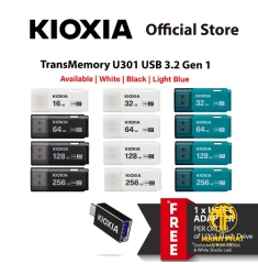 ổ cứng di động 256GB U301 USB 3.2 Gen 1 Kioxia - Đen| LU301W256GG4