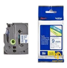 TZe-223	 - Nhãn TZe tiêu chuẩn - Chữ xanh trên nền trắng 9mm