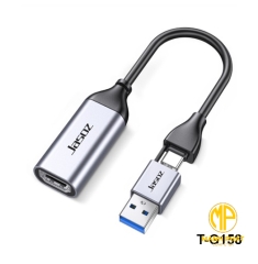 Video Capture Card JASOZ G138 (0.21m) T-G158 Thẻ ghi hình video giao diện kép USB/Type-C