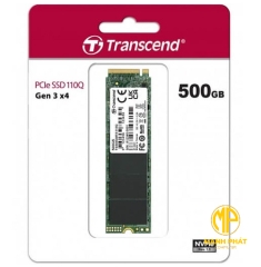 ổ cứng gắn trong 500GB SSD110Q M.2 PCIe Transcend (Seq R/W: 1,900/900MB/s) TS500GMTE110Q