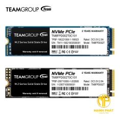Ổ Cứng Team MP34 M.2 PCI-e Gen3.0 x4 with NVMe 1.3 -M key 1TB
