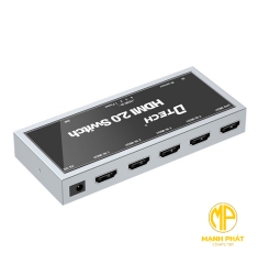 Bộ gộp HDMI 4 vào 1 ra Dtech DT-7241 (2.0)