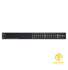 Cisco 24-port 10/100 Mbps + 4-Port 10 Gigabit Stackable Managed Switches - SF550X-24-K9 