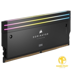 Bộ nhớ trong Corsair DDR5, 6400MT/s 32GB 2x16GB DIMM, XMP 3.0, DOMINATOR TITANIUM Black Heatspreader, RGB LED, 1.4V| CMP32GX5M2B6400C32