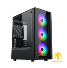CASE XIGMATEK MYX 3F EN45950 THIẾT KẾ NHỎ GỌN, LED RGB RỰC 