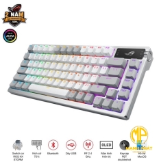 Bàn phím Gaming ASUS ROG M701 ROG AZOTH/NXSM/US/PBT/WHT (90MP031B-BKUA11)