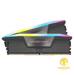 Ram Corsair (CMH64GX5M2B6000Z40) DDR5 6000MHz 64GB (2x32GB) DIMM VENGEANCE RGB Grey Heatspreader RGB LED 