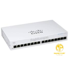 Cisco CBS110 Unmanaged 16-port GE, Partial PoE with 64W power budget - CBS110-16PP-EU