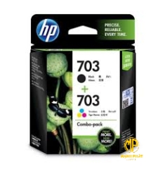 Bộ Mực In Phun Đen + 3 Màu HP 703 (F6V32AA) 