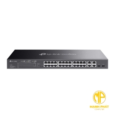 Bộ chuyển mạch thông minh SL2428P Omada 24 cổng 10/100Mbps + 4 cổng Gigabit với 24 cổng PoE+