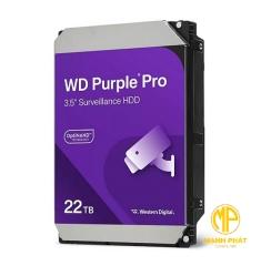 Ổ cứng  WD HDD Purple pro (WD221PURP) 22TB 3.5 SATA 3/ 512MB Cache/ 7200RPM (Màu tím)