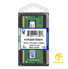 Ram Laptop KVR26S19S8/8| KVR26S19S6/8| Kingston SODIMM 1.2V 8GB 2666Hz DDR4 Non-ECC CL19 SODIMM 1Rx16