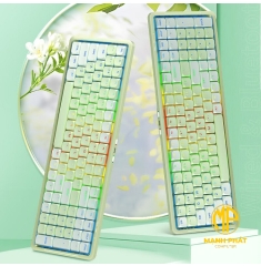 Bàn phím cơ không dây Gaming Dual mode Newmen Mama SK01 (Matcha Milk Suger Huano Switch)