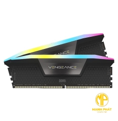 Bộ nhớ trong Corsair DDR5,5600MHz 48GB 2x24GB DIMM,VENGEANCE RGB Black Heatspreader,RGB LED,1.25V| CMH48GX5M2B5600C40
