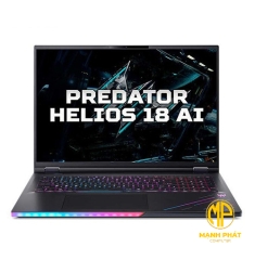 Acer Predator Helios 18 AI PH18-73-98AQ NH.QVWSV.001 (Ultra 9 275HX | Ram 192GB | SSD 6TB | RTX 5090 | 18 inch 4K 120Hz | Win 11 Pro | Đen)
