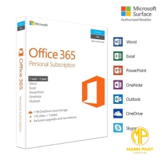 Phần mềm Office (QQ2-00003) 365 Personal AllLng Sub PK Lic 1YR Online APAC EM C2R NR (Key ESD) - Có AI Copilot 