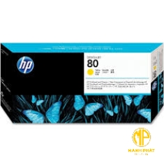 HP 80 Yellow Printhead and Printhead Cleaner (C4823A)