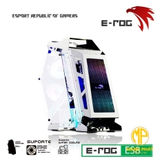 Vỏ Case VSP E-ROG ES8 White (mATX USB 3.0 | Có Sẵn Led RGB | Kính hông cường lực (Chưa fan))