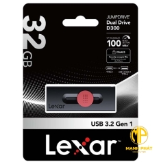 USB Lexar (LJDD300032G-BNBNG) JumpDrive Dual Drive D300 32GB 