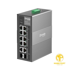 Bộ chuyển mạch công nghiệp dễ quản lý IES210GPP Omada 10 cổng Gigabit với 6 cổng PoE+ và 2 cổng PoE++