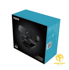 Webcam Rapoo ống kính hỗn hợp C280, độ phân giải 2K 