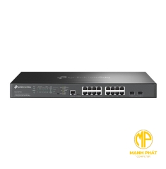 Bộ chuyển mạch được quản lý Omada SG3218XP-M2 16 cổng 2.5G và 2 cổng 10GE SFP+ L2+ với 8 cổng PoE+