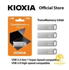 ổ cứng di động 32GB U366 100MB/s USB 3.2 Gen 1 Kioxia - Đen | LU366S032GG4	 