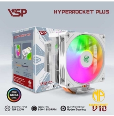 Tản Nhiệt Khí V10 HYPERROCKET PLUS Trắng LED ARGB SYNC