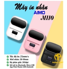Máy In Nhãn Di Động AIMO M110 | Bluetooth In Qua App