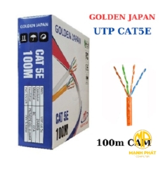CÁP MẠNG GOLDEN JAPAN 4 PAIR UTP CAT 5E( Màu Cam) 100m