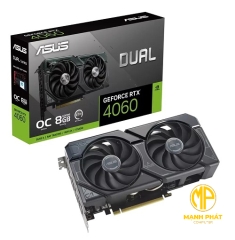VGA ASUS Dual GeForce RTX 4060 OC V2 8GB GDDR6 (DUAL-RTX4060-O8G-V2)