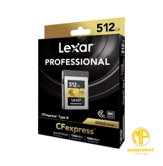 Thẻ nhớ CFexpress Lexar (LCXEXPR512G-RNENG) Professional 512GB Type B GOLD Series 
