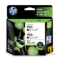 HP 920XL High Yield Black Ink Cartridge, TWIN PACK_E5Y51AA