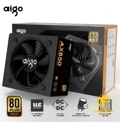 BỘ NGUỒN MÁY TÍNH AIGO AX850T APFC DC to DC 80 GOLD FULL MODULAR | Công suất thực 850W