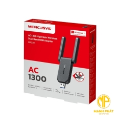 USB Wi-Fi Băng Tần Kép AC1300 Hiệu Suất Cao Mercusys MA32H