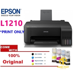 MÁY IN PHUN MÀU Epson EcoTank L1210 A4 Ink Tank Printer (đơn năng 4 màu)