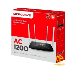 Router Wifi Băng Tầng Kép AC1200 Mercusys AC12