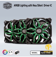 Bộ 3 Fan Case Spider Full LED ARGB (01 hup 03c Fan) Tray