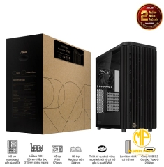 Vỏ case ASUS ProArt PA401 WOOD TG PWM BLACK (ATX, 3 Fan, bản gỗ, kính cường lực)