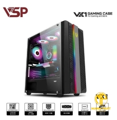Vỏ Case Chuyên Workstation và Gaming VSP VX1 (E-ATX USB 3.0 | Có Sẵn LED RGB | Chuyên Main dual CPU | Nắp hông kính)